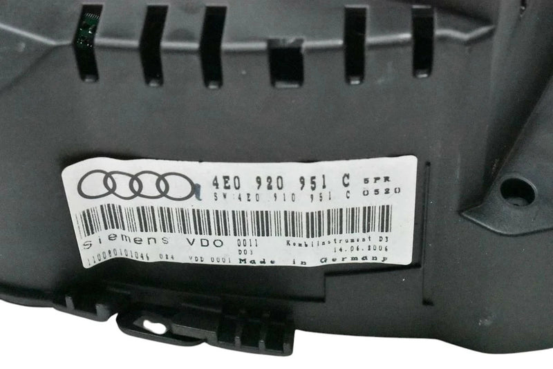 Load image into Gallery viewer, 08-10 Audi A8 Quattro Speedometer Instrument Gauge Cluster M1802 4E0920951 OEM
