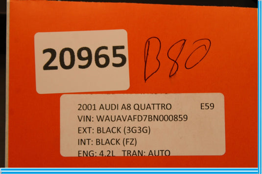 11-17 Audi A8 Quattro Rear Console Armrest Seat Opening Ski Bag Cover Trim Oem