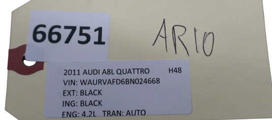 11-18 Audi A8 A8L Quattro Center Console Armrest Arm Rest Storage Black Oem