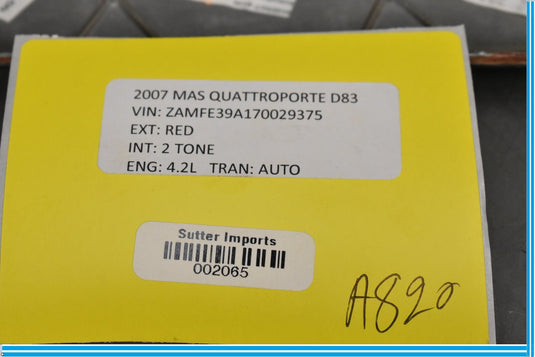 05-08 Maserati Quattroporte M139 Front Right Passenger Door Wood Panel Trim Oem