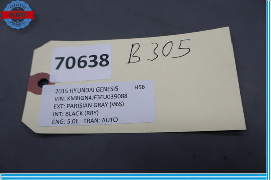 15-16 Hyundai Genesis Front Right Side Center Console Trim Cover Panel Oem