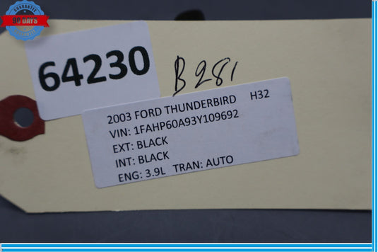02-05 Ford Thunderbird 3.9l Variable Camshaft Valve Oil Solenoid Vanos Oem