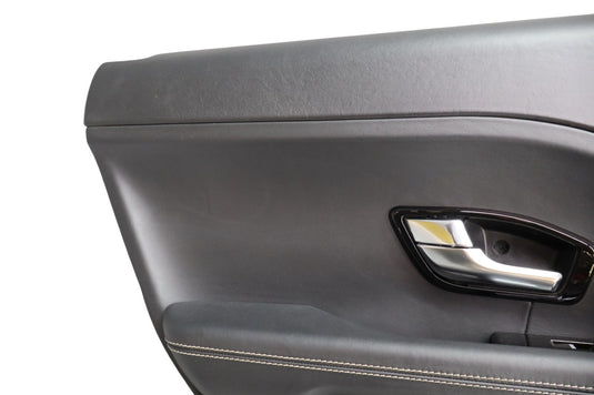 12-19 Range Rover Evoque L538 Rear Left Door Trim Panel Assembly Black Oem