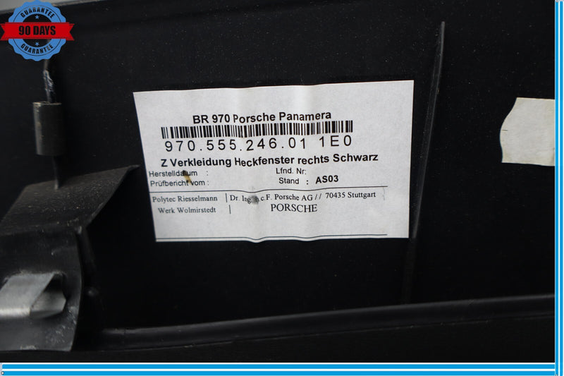 Load image into Gallery viewer, 10-16 Porsche Panamera 970 Rear Right Side Trunk Tailgate Cover Trim Oem
