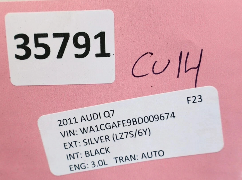 Load image into Gallery viewer, 07-15 Audi Q7 Front Left Driver Side Upper Seat Back Cushion Black 8E0881891 Oem
