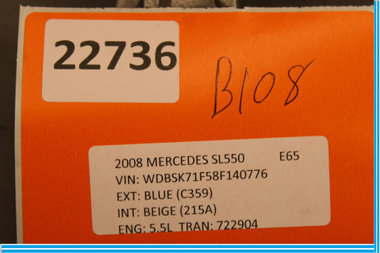 03-12 Mercedes R230 SL500 SL55 CLK500 Engine Motor Air Valve Oem