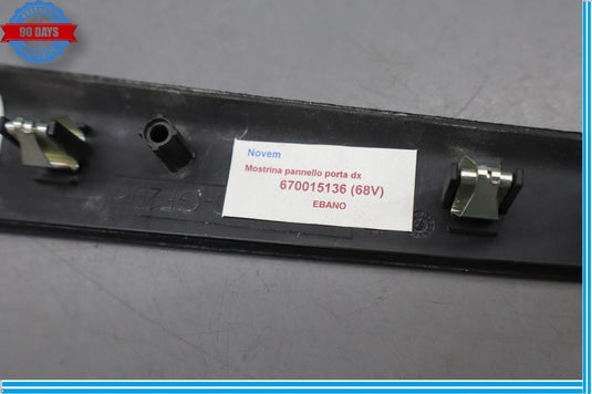14-20 Maserati Ghibli M157 Rear Right Door Panel Trim Panel Wood Oem