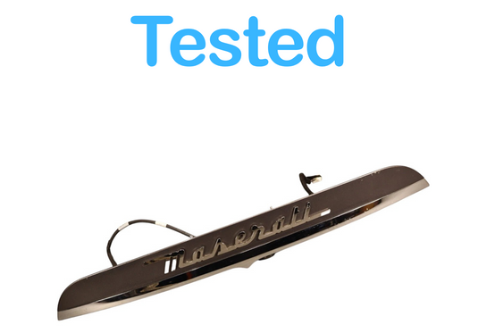 14-19 Maserati Ghibli Rear Trunk Lid Licence Molding Trim Handle W/ Camera OEM