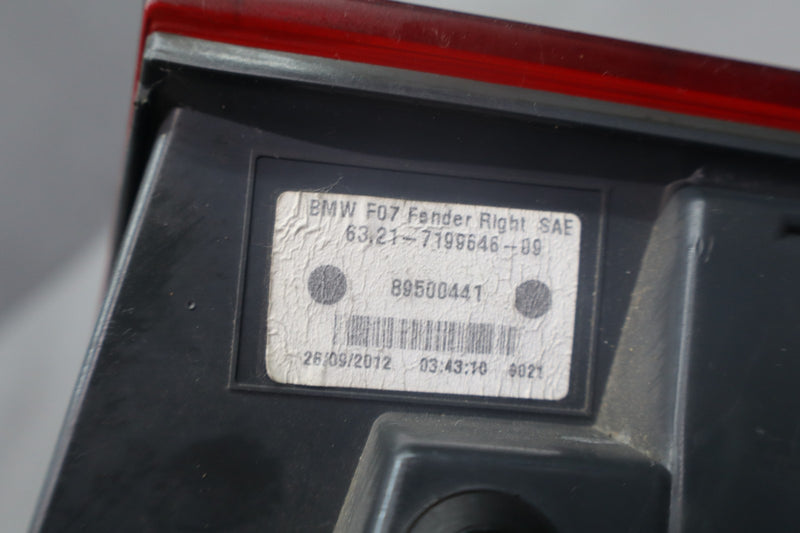 Load image into Gallery viewer, 10-13 BMW 535i 550i GT Rear Right Passenger Side Tail Light Lamp 63217199646 OEM
