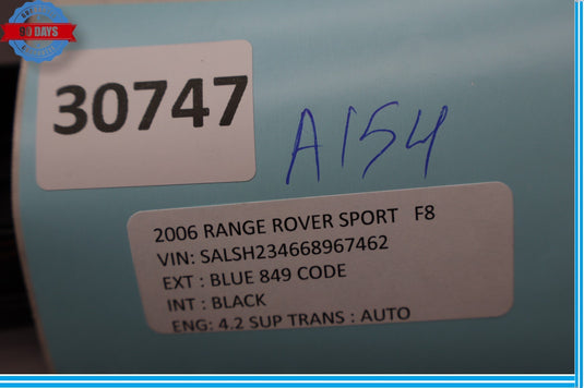 06-09 Land Rover Range Rover Front Passenger Side Door Window Switch Black Oem