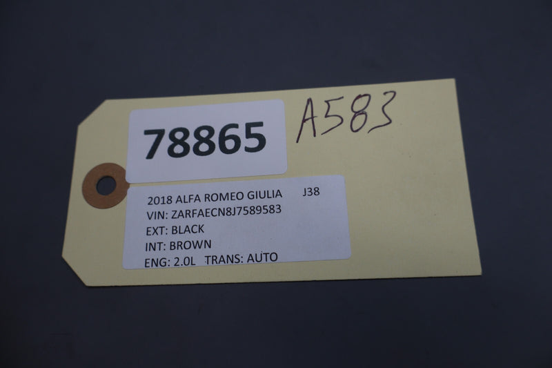 Load image into Gallery viewer, 17-21 Alfa Romeo Giulia 2.0L Rear Left Or Right Side Seat Headrest Oem
