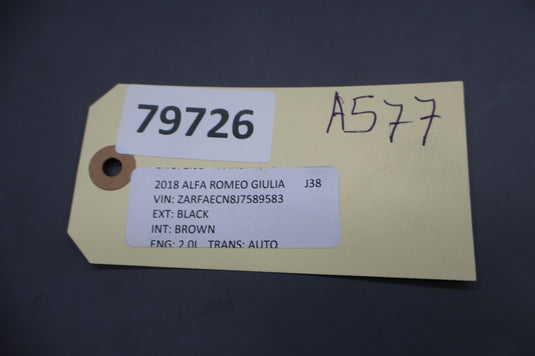 17-22 Alfa Romeo Giulia Front Left Driver Dash End Panel Cap Trim Cover Oem