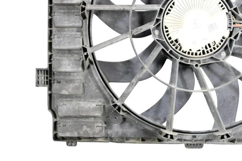 Load image into Gallery viewer, 11-18 Porsche Cayenne Hybrid Engine Cooling Fan Motor Assembly Shroud Oem
