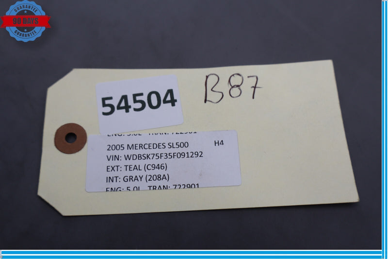 Load image into Gallery viewer, 94-12 Mercedes R230 SL500 Front Steering Wheel Column Cover Bezel Gray Oem
