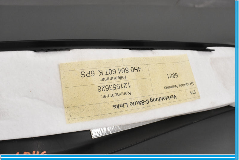 Load image into Gallery viewer, 11-15 Audi A8 Quattro Left Driver Lower Quarter Lid Cover Trim 4H0864607K Oem
