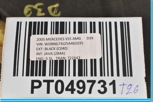 00-06 Mercedes CL500 S500 W215 Rear Right Passenger C Pillar Trim Molding Oem