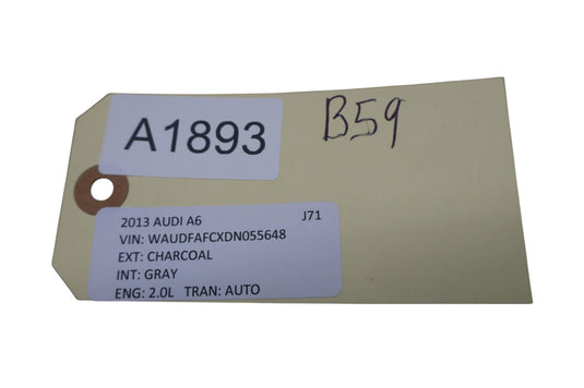 12-18 Audi A6 Quattro Front Right Passenger Side Sunvisor Sun Visor Oem