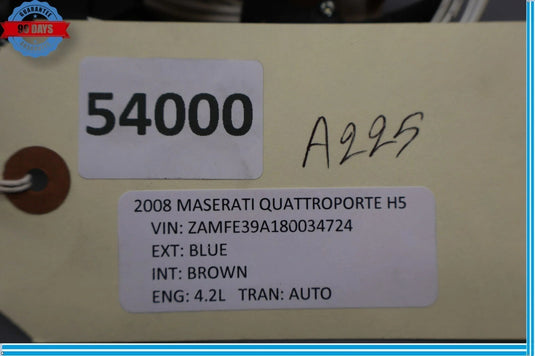 03-13 Maserati Quattroporte M139 Front Right Side Seat Control Memory Switch OEM