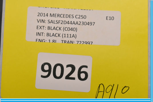 12-14 Mercedes W204 C250 C350 Right Seat Occupancy Sensor Mat SRS Module Oem