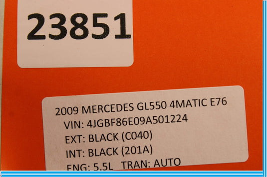 07-12 Mercedes X164 GL550 GL450 Front Right Side Bottom Lower Seat Cushion Oem