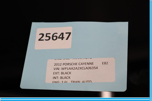 11-18 Porsche Cayenne Sunroof Moonroof Glass Panel Oem