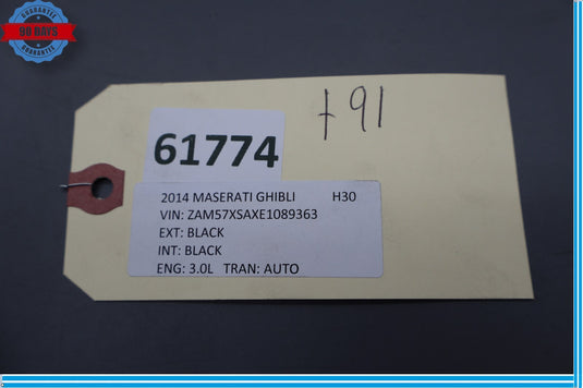 14-19 Maserati Ghibli Trunk Battery Compartment Cover Trim Panel Liner Oem
