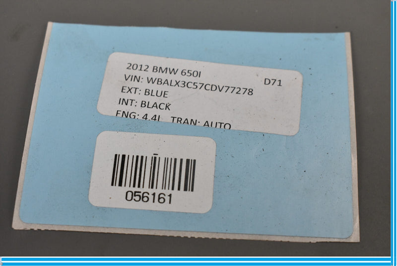 Load image into Gallery viewer, 12-19 BMW F12 650i 640i Rear Seat Cushion Top Upper Black 52207266504 Oem
