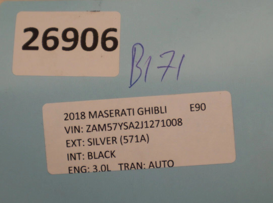 14-20 Maserati Ghibli Front Left Side Door Lock Latch Actuator 670100892 Oem