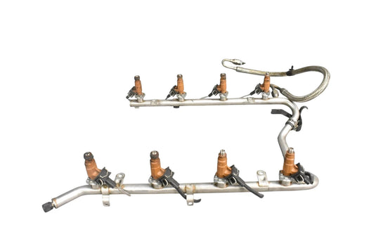 00-06 Mercedes CL500 CL600 W215 Fuel Injection Rail W/ Injectors A1130700595 Oem