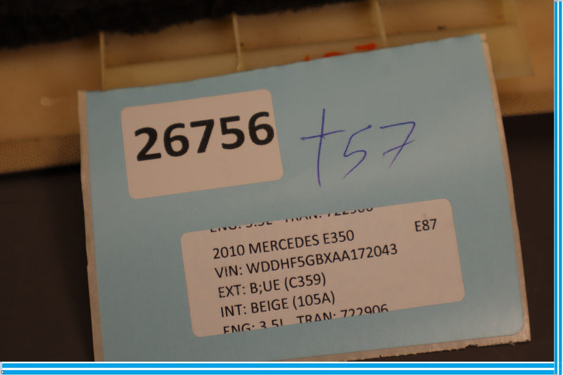 Load image into Gallery viewer, 10-16 Mercedes E350 E550 W212 Rear Roof Head Liner PDC Screen Suede Trim Oem
