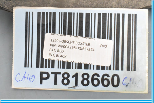 05-12 Porsche Boxster Front Right Passenger Lower Trailing Control Arm Oem