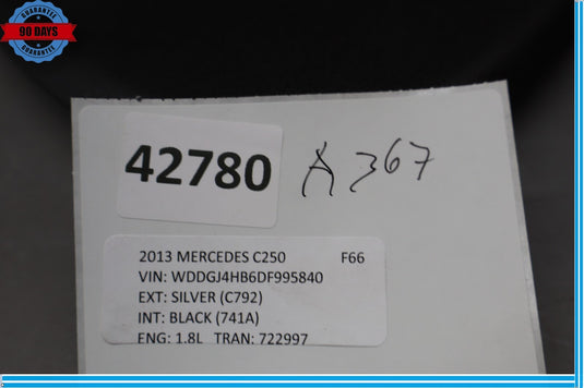 08-14 Mercedes C300 W204 Front Right Passenger Side Dashboard Trim Panel Oem