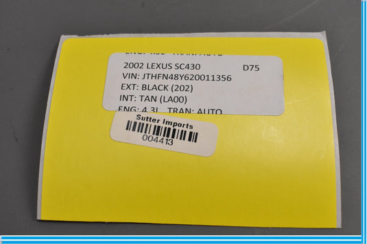 02-10 Lexus SC430 Right Passenger Side Glove Box Storage Compartment Oem