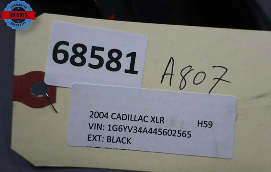 04-09 Cadillac XLR Right Passenger Side Hood Hinge Bracket Black Oem