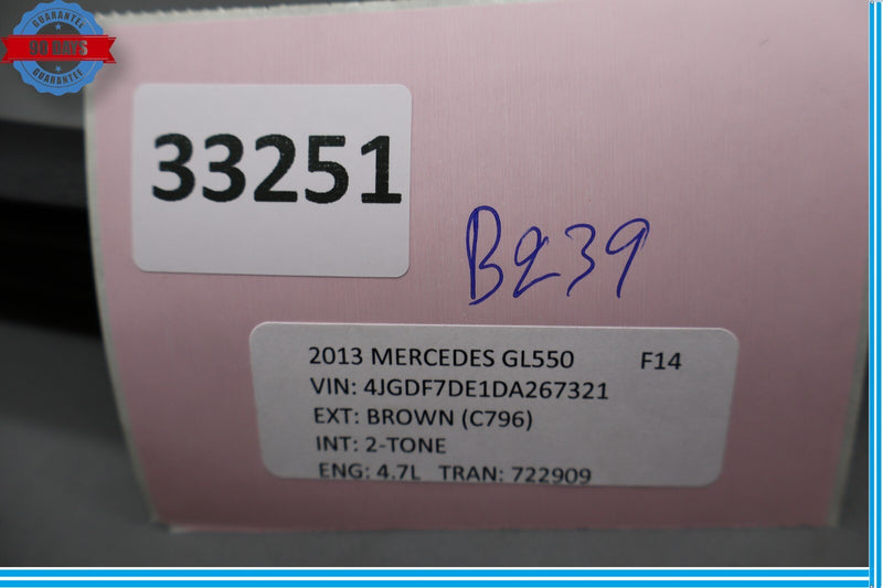 Load image into Gallery viewer, 13-16 Mercedes X166 GL550 Rear Left Side Door Body Weatherstrip Seal Oem

