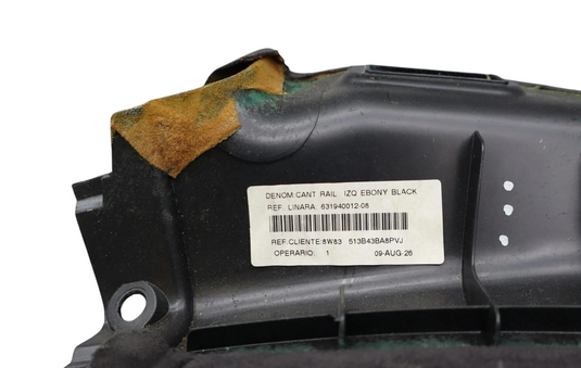 07-15 Jaguar XK XKR Front Left Side A Pillar Trim Panel Black 6W83513B43AE Oem