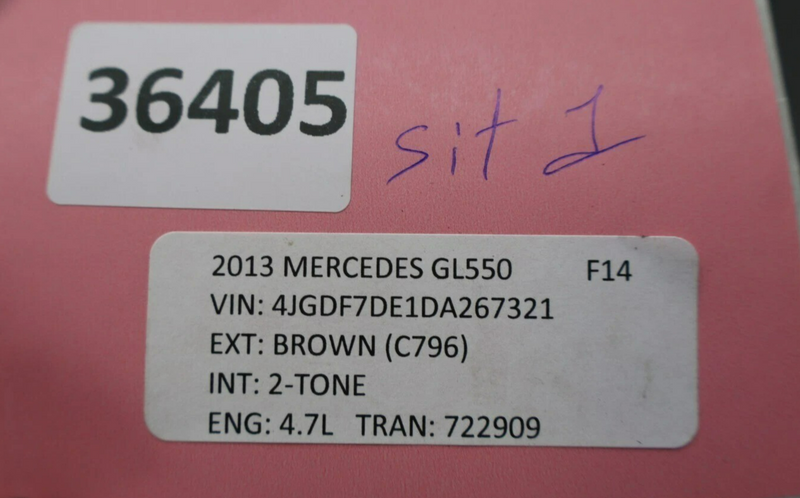 Load image into Gallery viewer, 13-16 Mercedes GL550 GL450 Front Left Driver Side Complete Cushion Seat Oem
