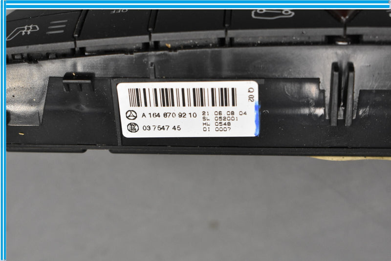 Load image into Gallery viewer, 06-12 Mercedes W164 GL500 GL550 GL450 Hazard Control Switch Panel Oem

