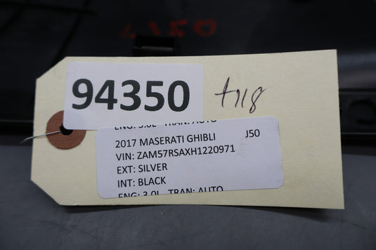 14-22 Maserati Ghibli M157 Front Left Side Seat Switch Cover Trim Black Oem