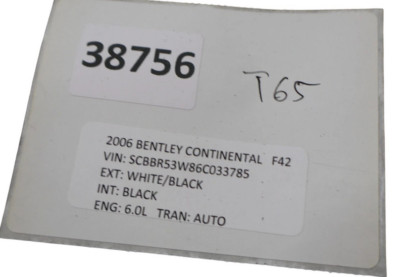 Load image into Gallery viewer, 06-12 Bentley Continental Front Right Side B Pillar Trim Cover Black Oem
