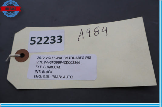 11-14 Volkswagen VW Touareg Rear Right Passenger Side Interior Dome Light Oem