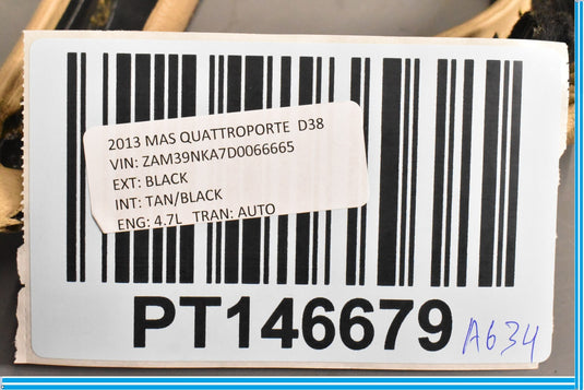 04-13 Maserati Quattroporte M139 Front Right Interior Door Panel Handle Trim Oem