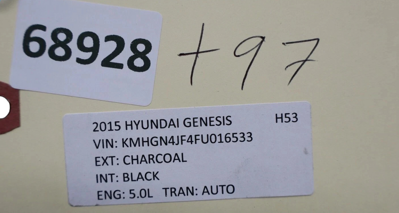 Load image into Gallery viewer, 15-20 Hyundai Genesis G80 Rear Left Door Interior Window Trim 83910B10104 Oem
