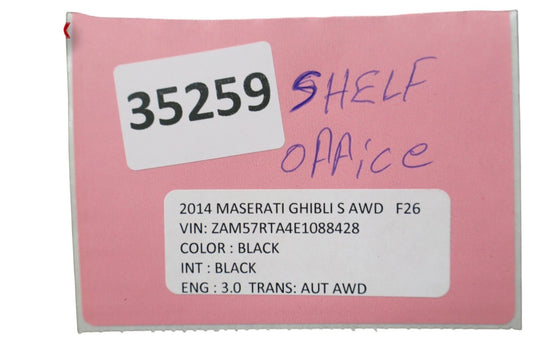 14-22 Maserati Ghibli Front Right Passenger Side Window Regulator Motor Oem