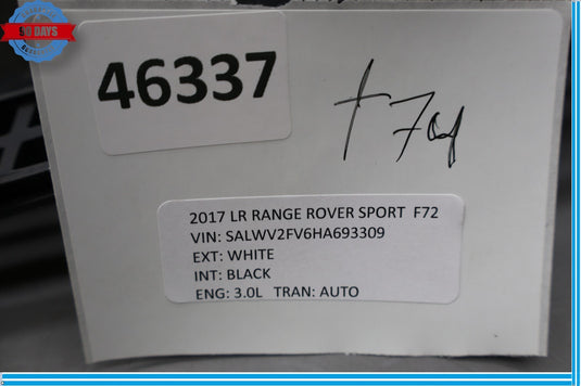 14-17 Land Range Rover Sport Rear Left Quarter Panel Speaker Cover Trim Oem