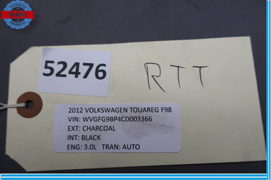 11-17 Volkswagen Touareg Trunk Scuff Plate Sill Trim Panel 7P0863459 Oem
