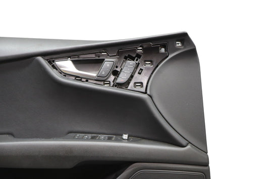 12-15 Audi A7 Quattro RS7 Front Left Driver Side Interior Door Panel Black Oem