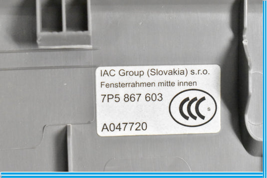 11-18 Porsche CAYENNE Tailgate Liftgate Upper Trim Cover Panel 7P5867603 Oem