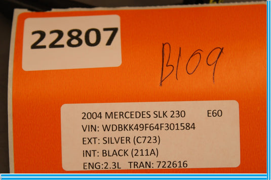 97-04 Mercedes R170 SLK230 SLK320 Right Side Seat Track Adjust Handle Oem