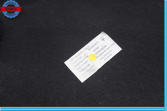 14-19 Maserati Ghibli M157 Rear Trunk Deck Lid Liner Trim Cover Panel Oem